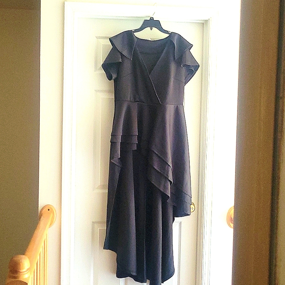 Long Black high/low tunic